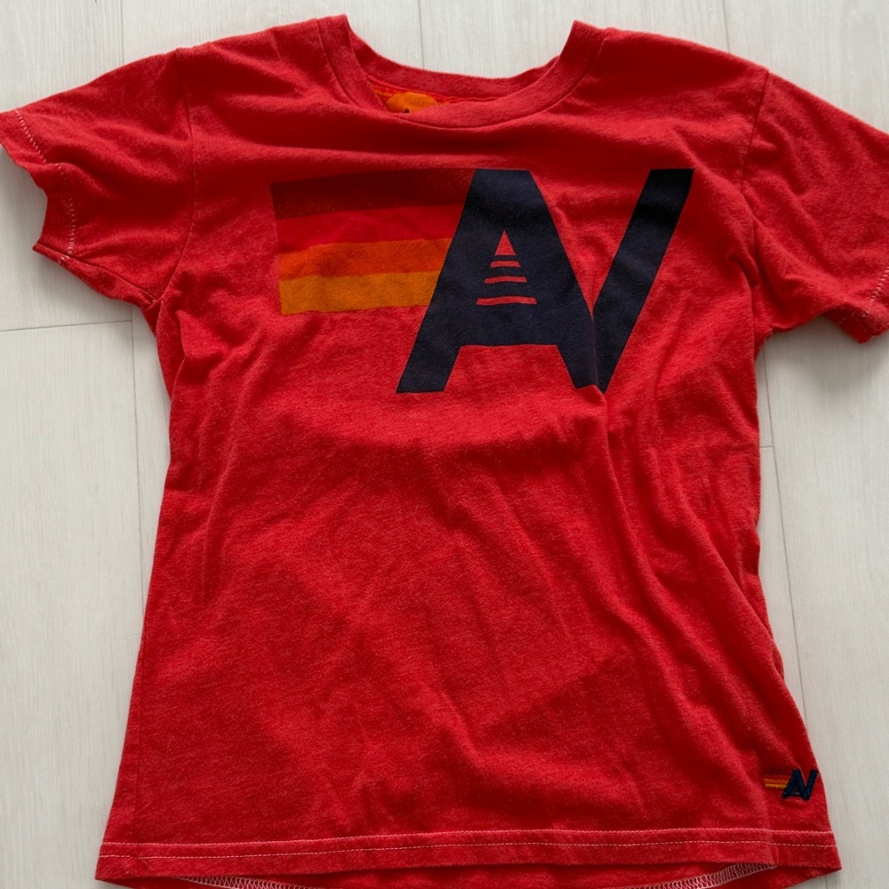 Aviator Nation Red and Black Kids T-Shirt